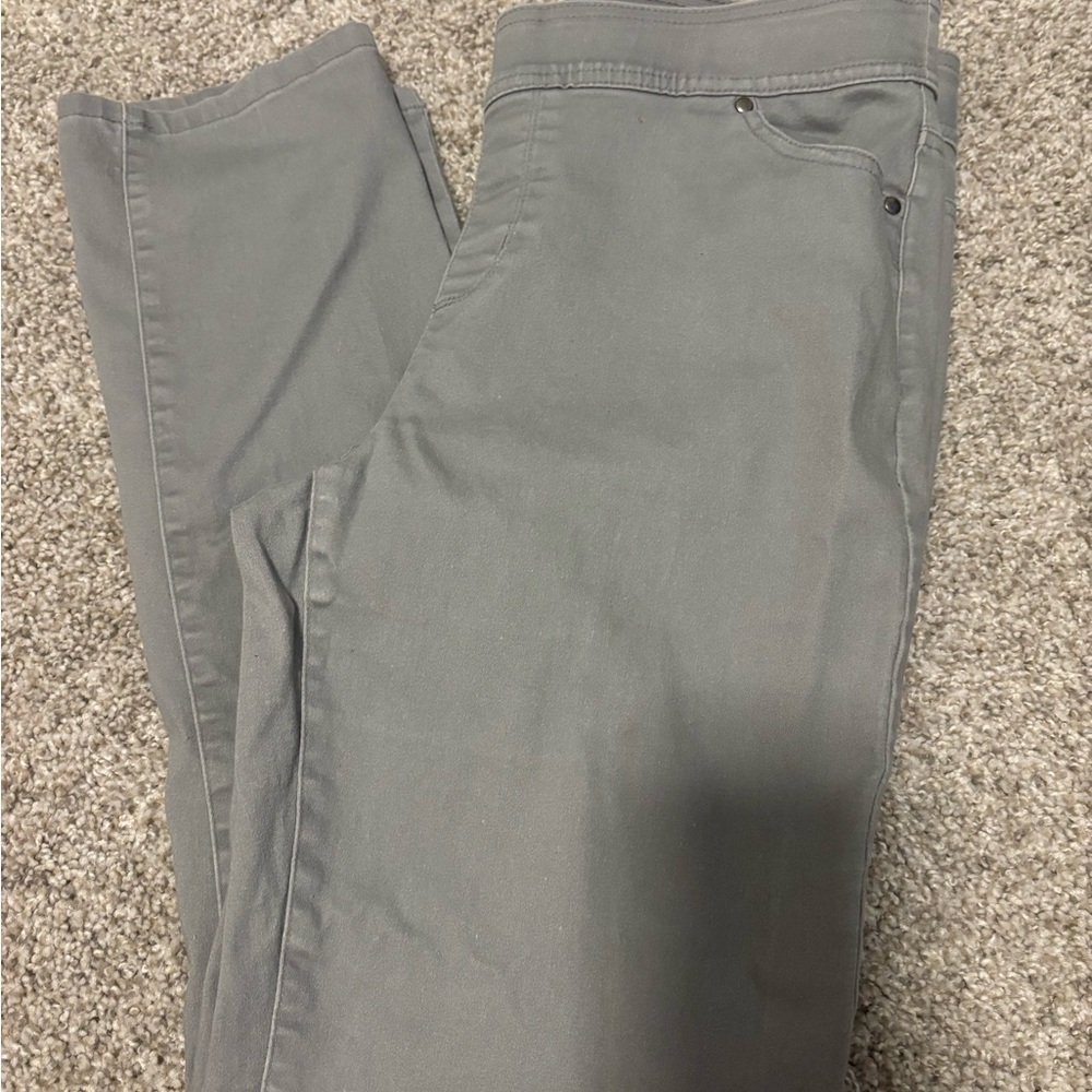 Gray Slim Fit Pants